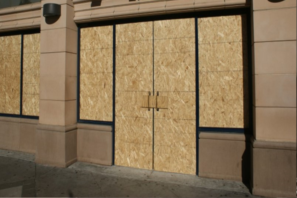 Boarding Up in Grays, Badgers Dene, RM17